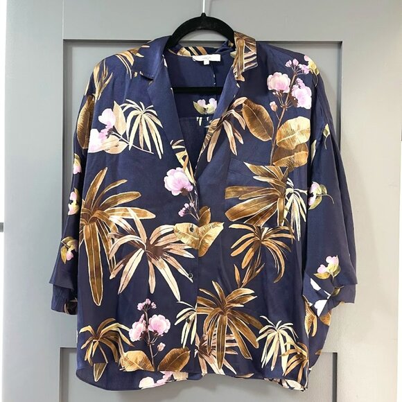 Vince Silk Tropical Shirt - Picture 1 of 4